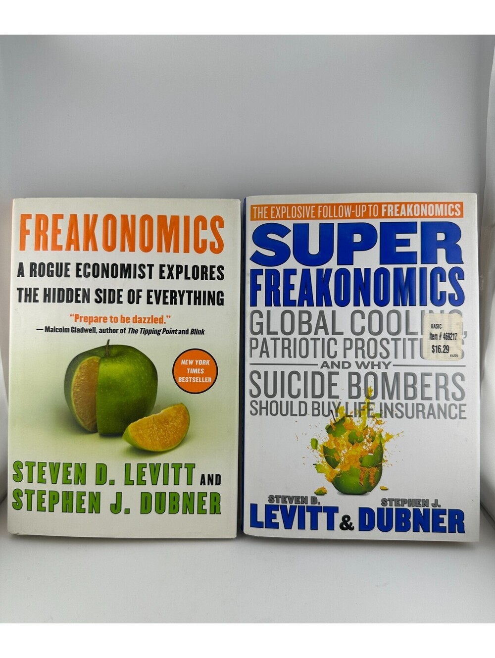 Freakonomics SuperFreakonomics First Edition Hardcover Lot
